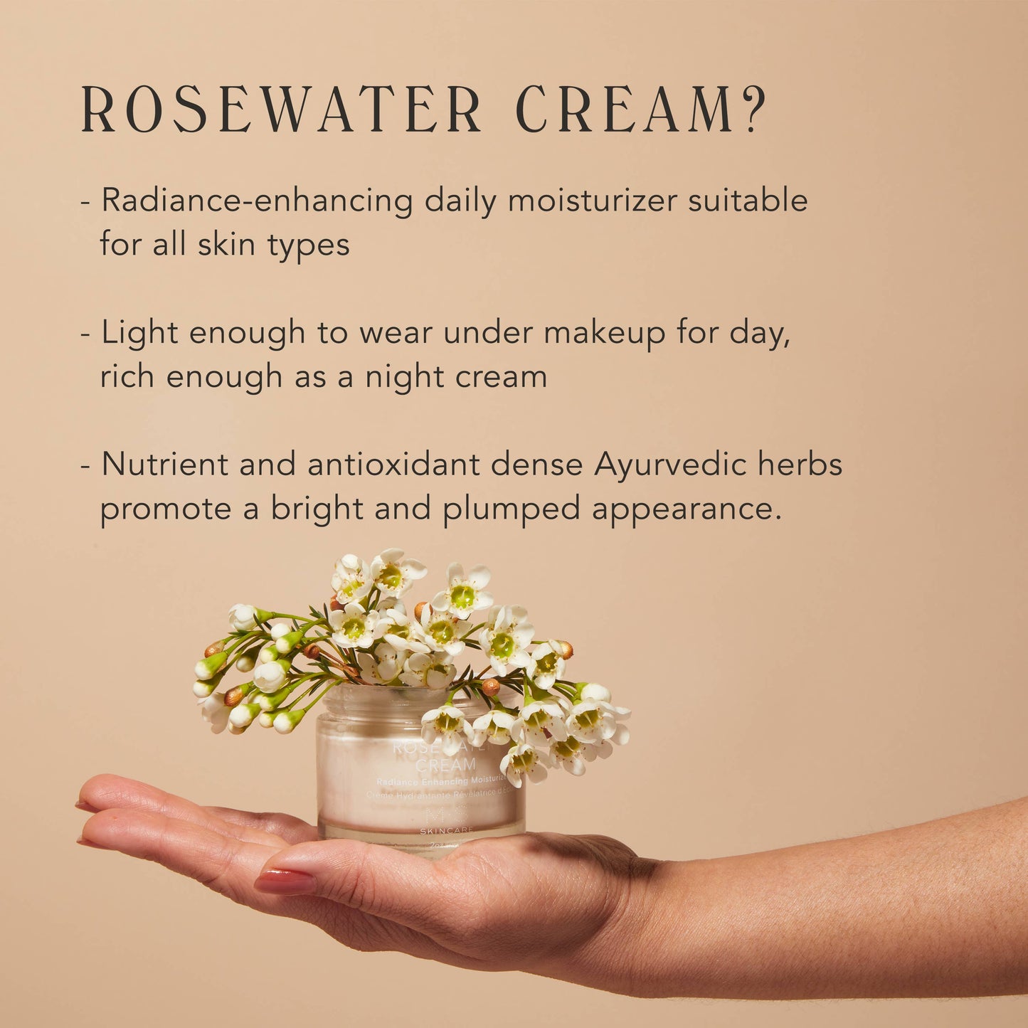 ROSEWATER CREAM | Radiance Enhancing Moisturizer