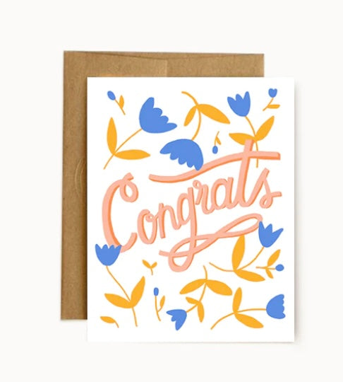 Floral Congrats Greeting Card