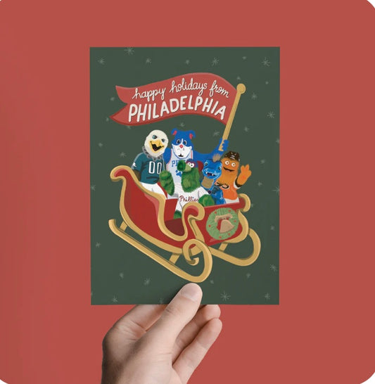 Happy Holidays From Philadelphia Greeting Card