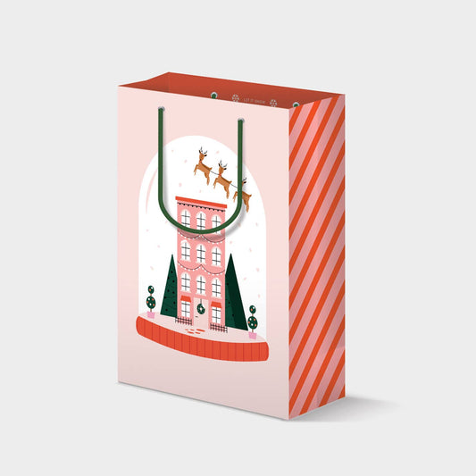 Spaghetti & Meatballs - Snow Globe Design - Gift Bag