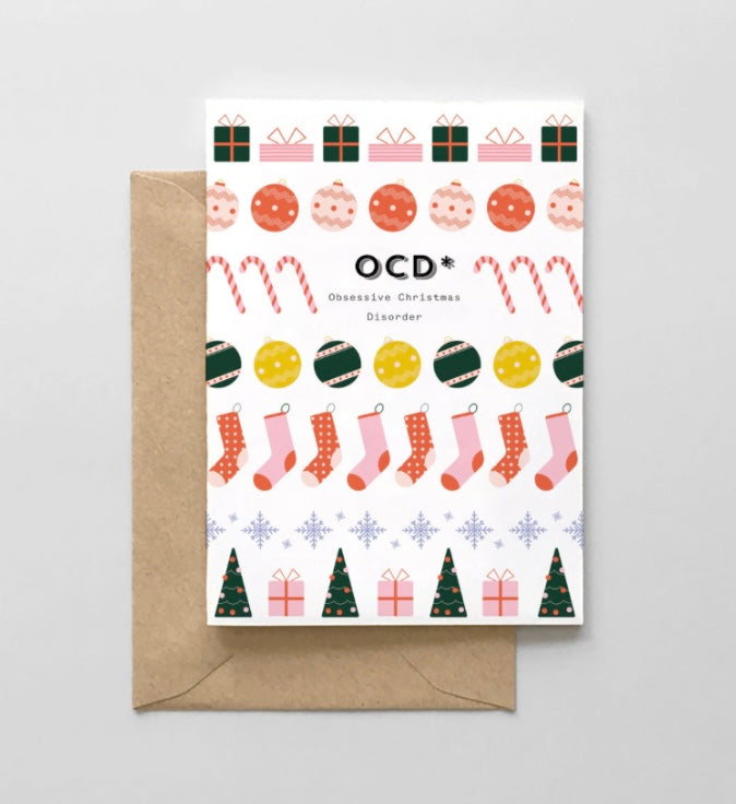 ‘Obsessive Christmas Disorder’ Greeting Card