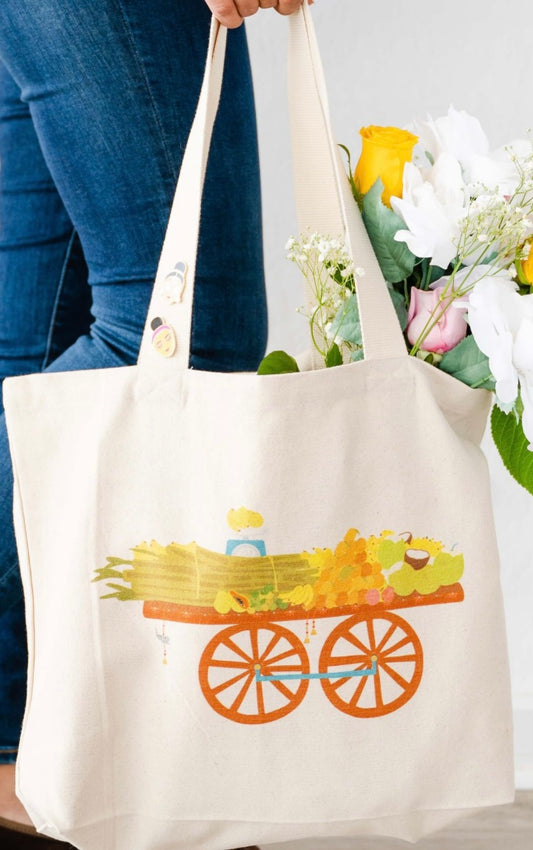 Fruit Cart Market Tote bundle