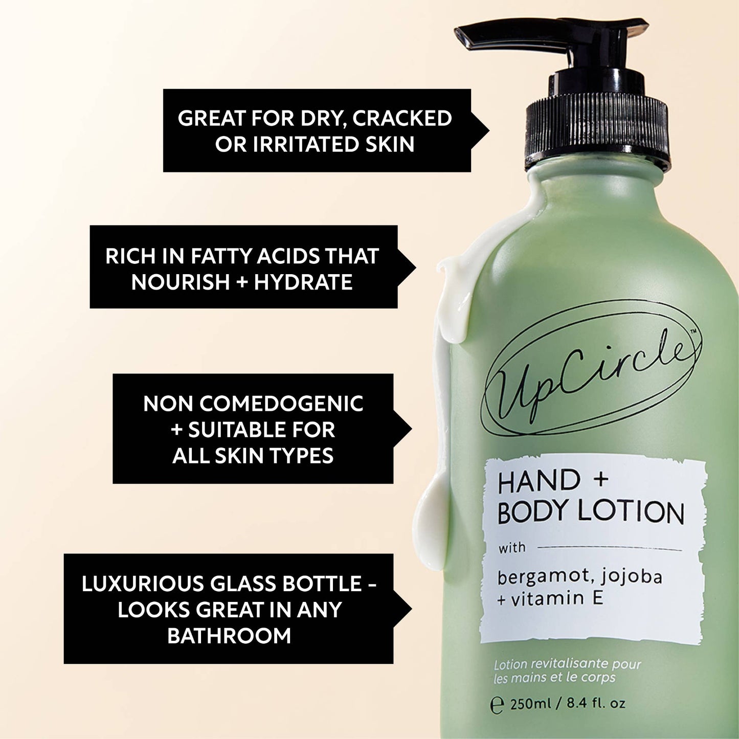 Eco Hand + Body Lotion with Bergamot + Vitamin E