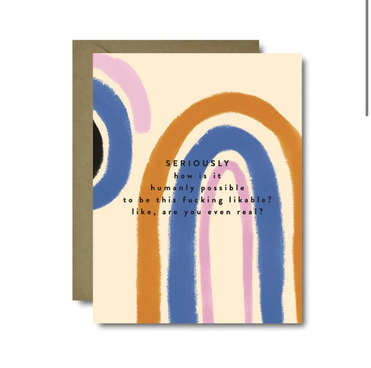 Fucking Likable Greeting Card