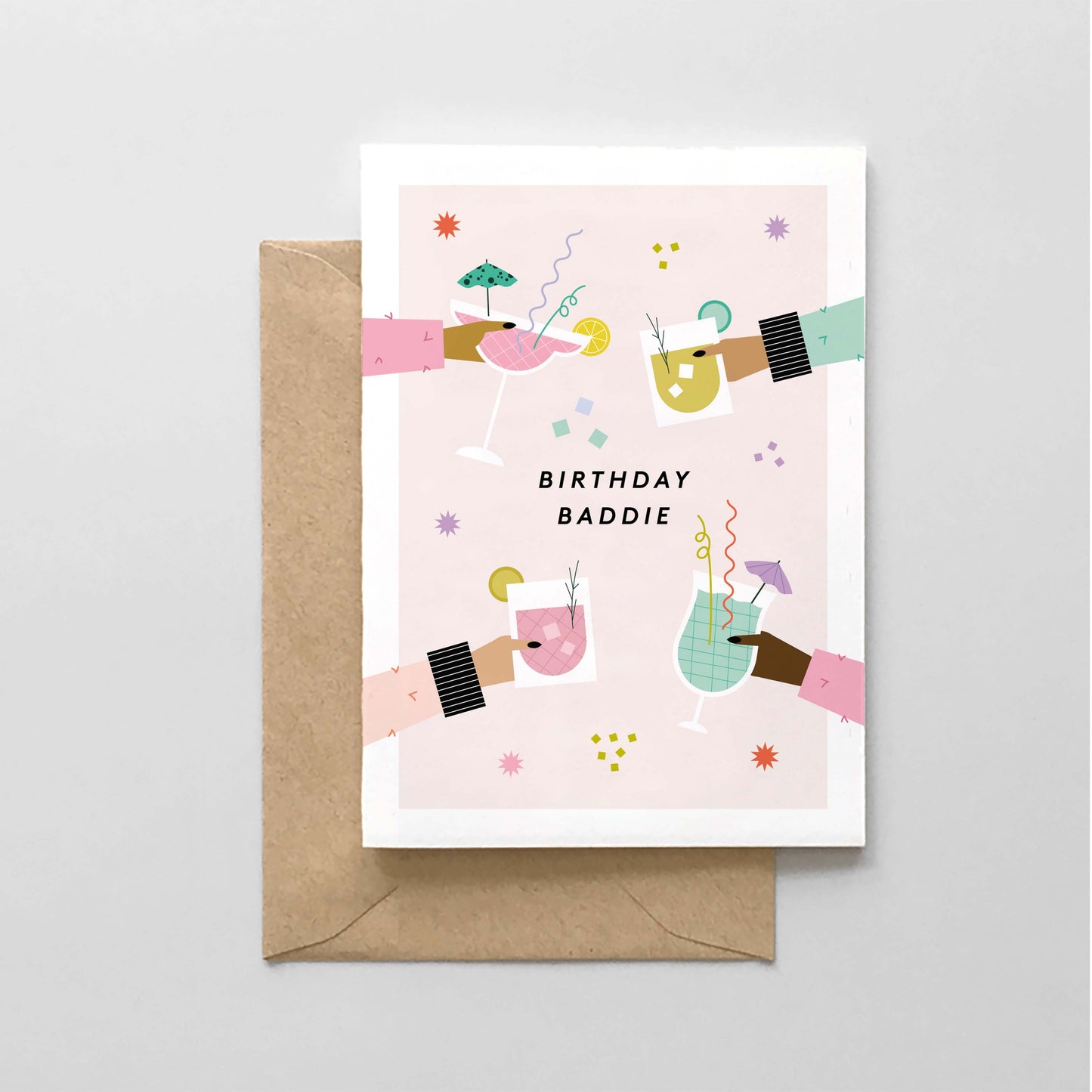 Birthday Baddie Greeting Card