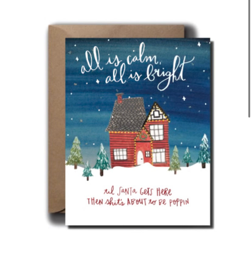 Calm & Bright Christmas Card