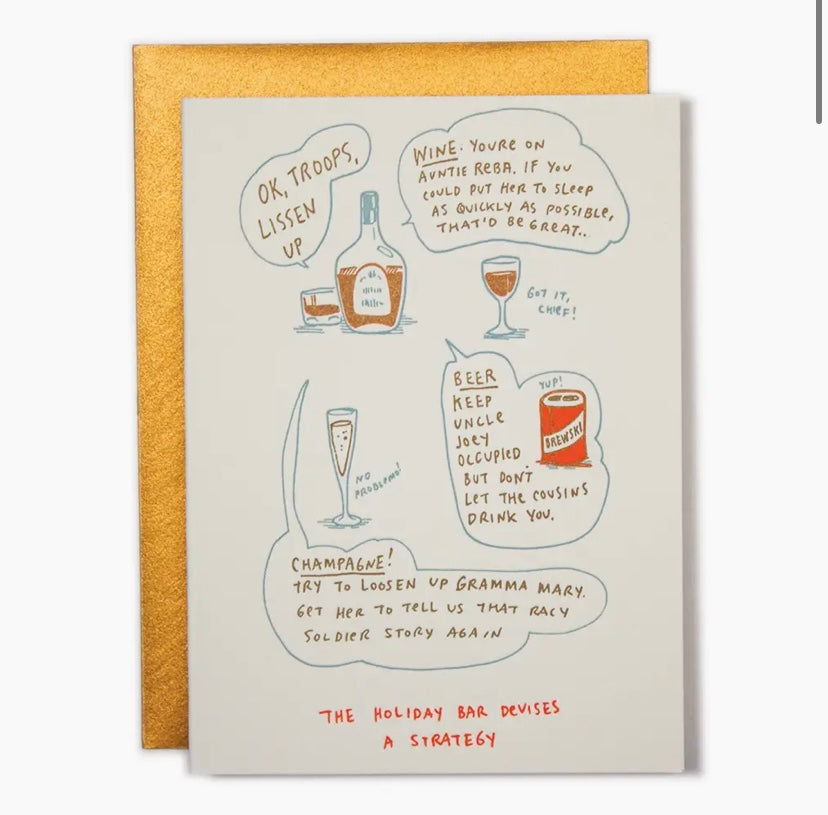 Holiday Bar Strategy Greeting Card