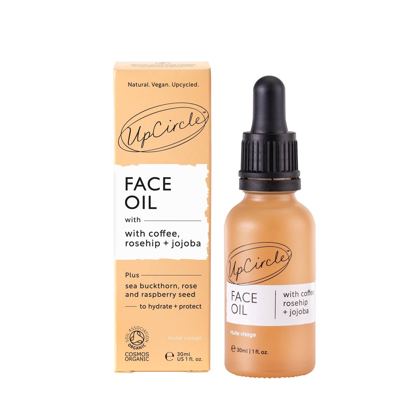 Collagen Boosting Vegan Organic Coffee + Rosehip Face Oil ( formerly serum )