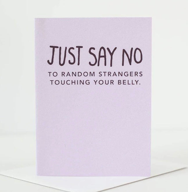 Just Say No Greeting Card