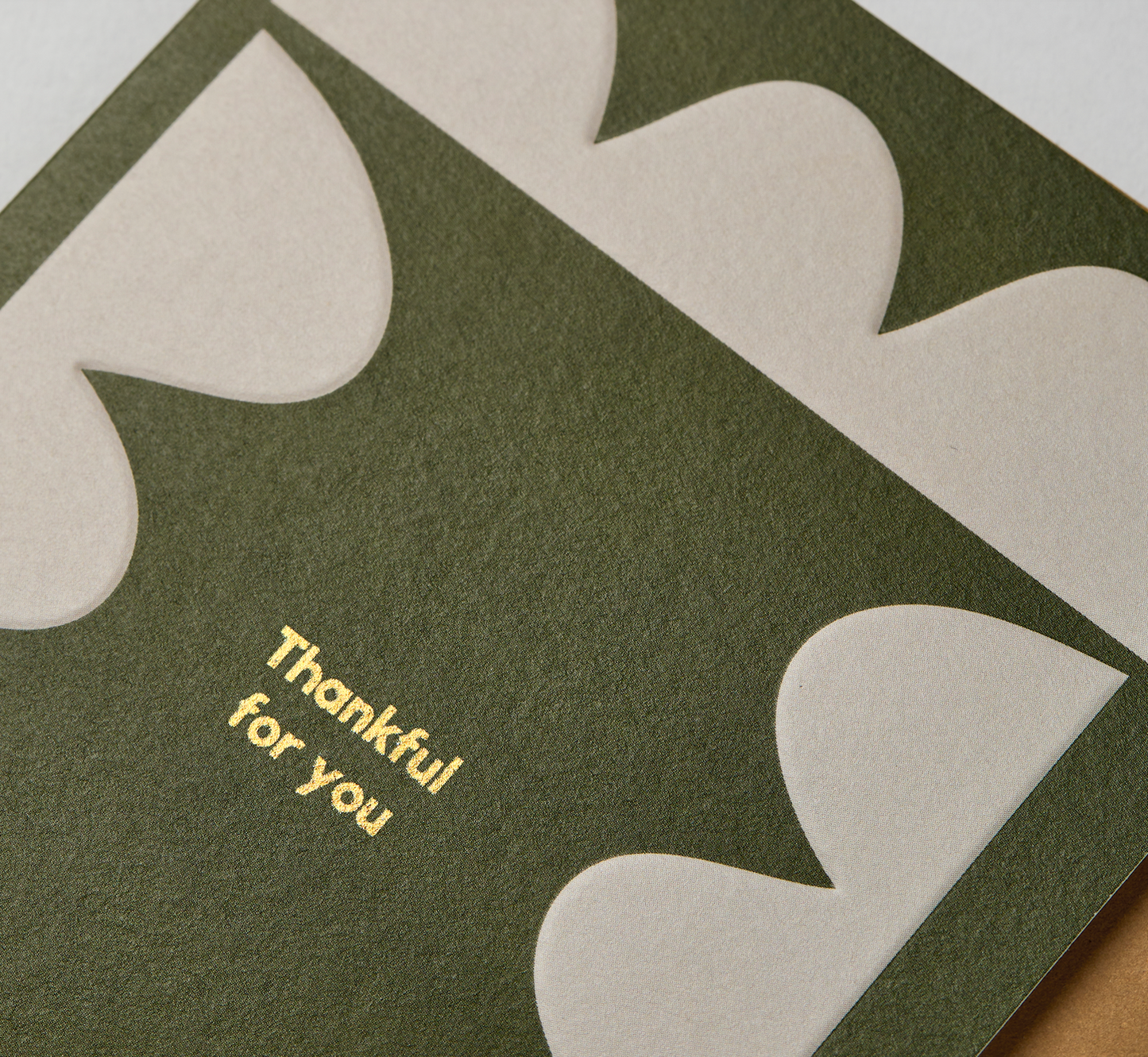 Kinshipped - THANKFUL FOR YOU EMBOSSED GREETING CARD