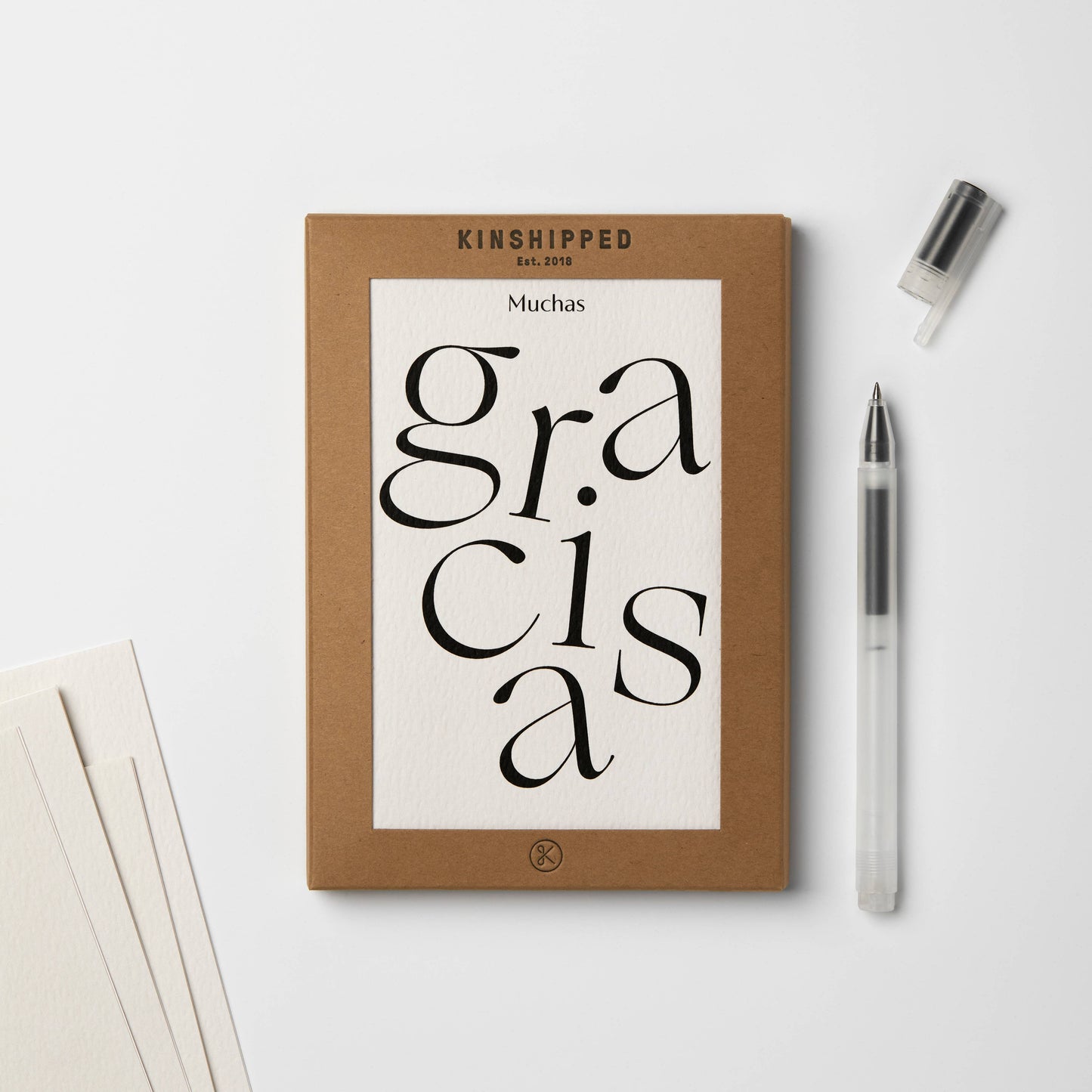 Kinshipped - Serif Type Muchas Gracias Thank You Card