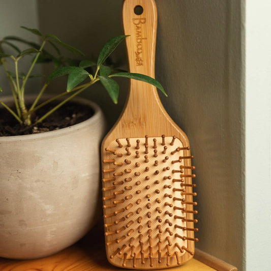 Bamboo Paddle Hairbrush - Square | Haircare Bestseller