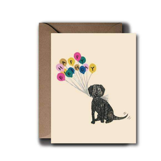 Black Lab Puppy Birthday Greeting