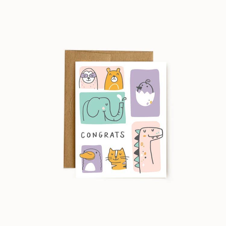 Baby Animals Greeting Card