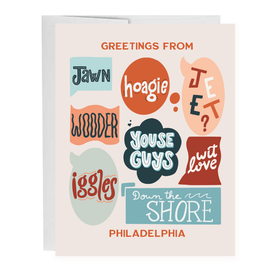 Greetings from Philadelphia Greeting Card