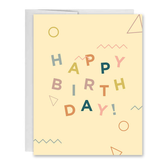 Have a Birthday Bash, Funny, Colorful Fun Greeting Card