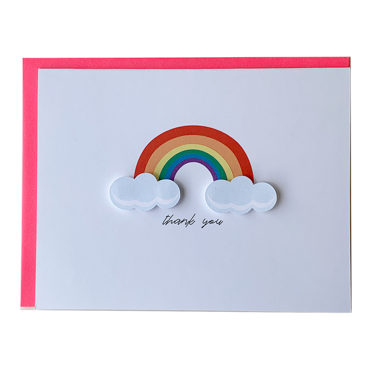 Rainbow Thank You Greeting Card